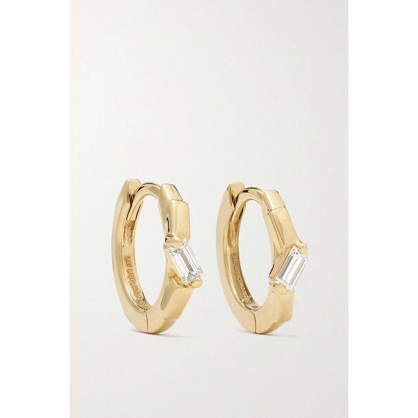 수잔 케일런 18k 골드 다이아몬드 후프 이어링 23841192565718941