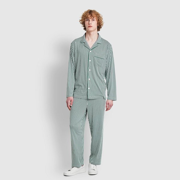 남 피치스킨 스트라이프 10부 파자마 세트 J216901105042