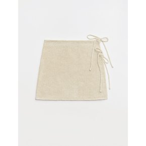 Ivory Cover Up Knit Skirt