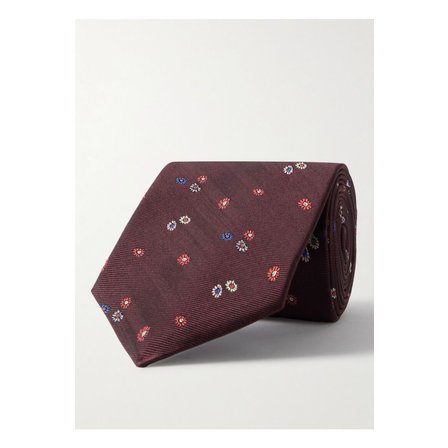 폴스미스 자수 실크 파유 타이 8cm 46376663162881001
