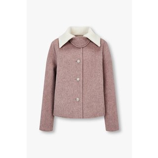 VOV 니트 카라 태브 숏 싱글 자켓 7154410004153