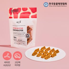 기능성 강아지간식 꼬끼오 스테이크 닭고기 스틱 100g