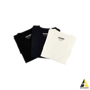 질샌더 24 T-SHIRT SS 3 PACK (J40GC0001J TN254 000) (반팔 로고 티셔츠)