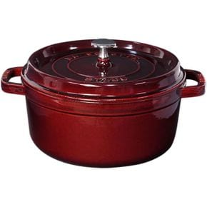 일본 스타우브 냄비0108 Staub Pico Cocotte Round Pot 8.7 inches 22 cm Grenadine Red Mallori