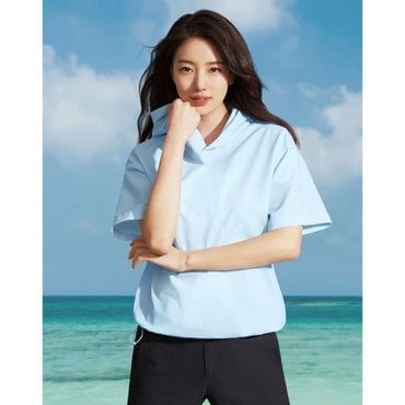 K2 KWM25256 [수지 착용] 여성 여름용 기능성 티셔츠 시원서커 DRY ICE 우븐 반팔 후디 W (3355)