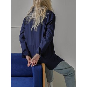 Back Pointed Soft Shirt Navy