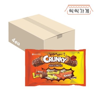 씩씩가게 크런키초코바 미니 285g x 4ea 한박스