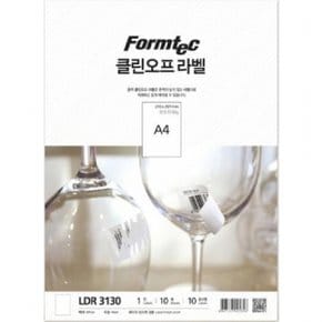 폼텍 클린오프 레이저 라벨지 잉크젯겸용 LDR-3130 210x297mm 10매 89949