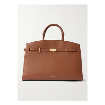 DEMELLIER 드멜리어 더 허드슨 텍스처 가죽 토트 탠 브라운 46376663162892215