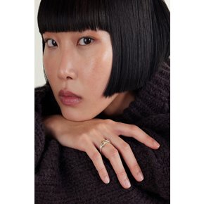스피넬리 킬콜린 Virgo 2개 세트 18K 골드 스털링 실버 링 46376663163182962