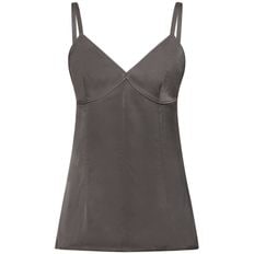 여성 Crepe Viscose Cami Top 그레이 78IYWS039 5422584