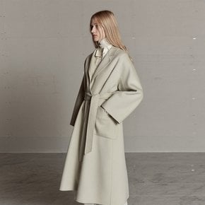 [셀럽 착용][CASHMERE 30%] MAGOT Cashmere Blended Handmade Coat_Cream Ivory