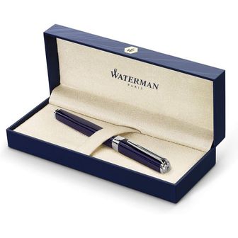 워터맨 미국 워터맨 만년필 Waterman Exception Fountain Pen 슬림 Blue with Silver Plated Clip 파인