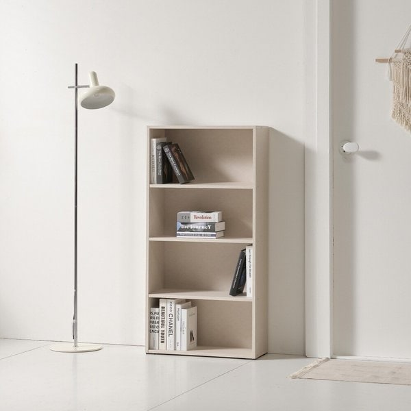 감성 인테리어 완성 슬림 4단 책장 60cm P0000BPT (착불)
