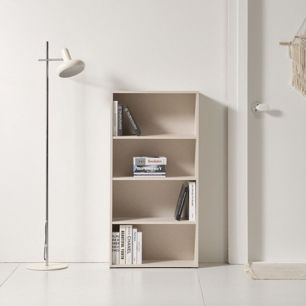 감성 인테리어 완성 슬림 4단 책장 60cm P0000BPT (착불)
