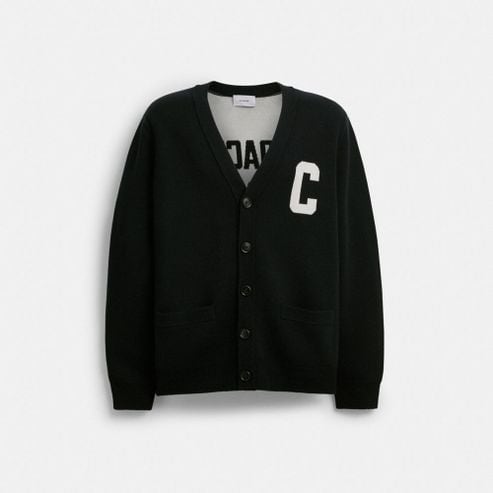 코치 [공식] 시그니처 카디건 CCO70 BLK