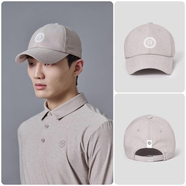 빈폴골프 SS25 남성 폴리스판 기본 볼캡 - 베이지 (BE518BB03A)