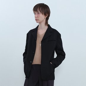 3-Button Wool Jacket_BLACK