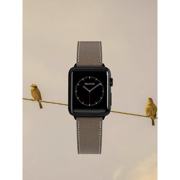 프리미엄 애플워치 가죽 스트랩 - 엡송그레이