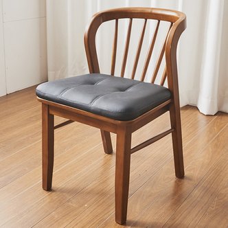 보니애가구 [방문설치]버논 고무나무 원목 디자인 의자 인테리어 체어 1인용