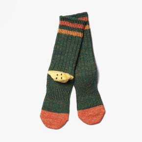 KAPITAL /캐피탈 /60YARNS GRANDRELLE IVY RAINBOWY HAPPY HEEL-HOLD SOCKS/GREEN/KAE2M80004A91
