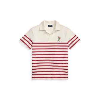 폴로 랄프 로렌 폴로 키즈 남아 8-18세 폴로 베어 스트라이프 코튼 폴로 셔츠(CWPOKNIY8021755610)