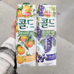 콜드 오렌지+포도 1L x 2 기획 x 2개