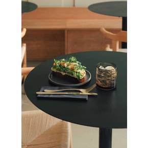 하사미포슬레인 26PF HPB004 - Plate 220mm, Black