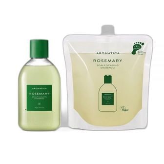  AROMATICA 아로마티카 로즈마리 스칼프 스케일링 샴푸 400ml + 리필 500ml