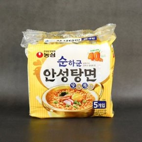 농심 순하군 안성탕면 멀티팩(5봉지) / 봉지라면_