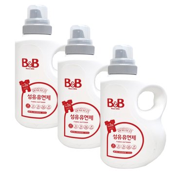 비앤비 섬유유연제 베르가못 용기 1500ml X 3개