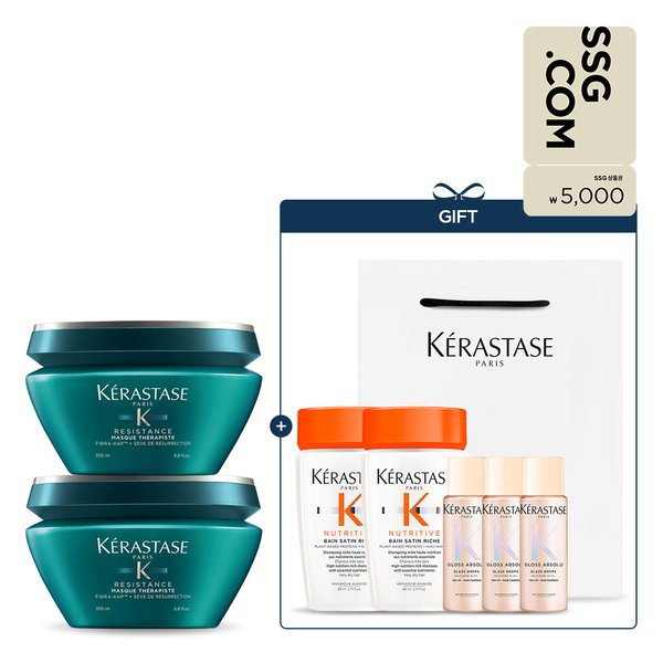 [LIVE/SSG상품권5천원][본품용량증정] 듀오 세트 테라피스테 헤어 마스크 200ml
