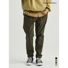 - RELAX FIT COTTON FATIGUE PANTS (KHAKI)