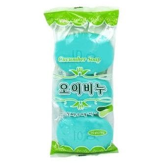 제이큐 세수비누 손비누 화장실비누 SP오이 세안용비누 3P X ( 2매입 )