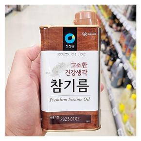 청정원 고소한 건강생각 참기름 350ml x 1개