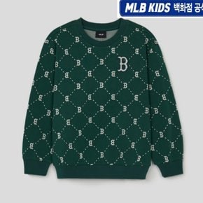 24FW[KIDS]  다이아 모노그램 자가드 맨투맨 7AMTMD144-43GND