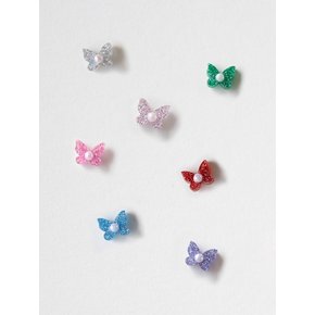 Shining pearly butterfly earring (7color)