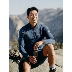 남성 코어액션 스판 집업 긴팔 티셔츠(M7ST59)