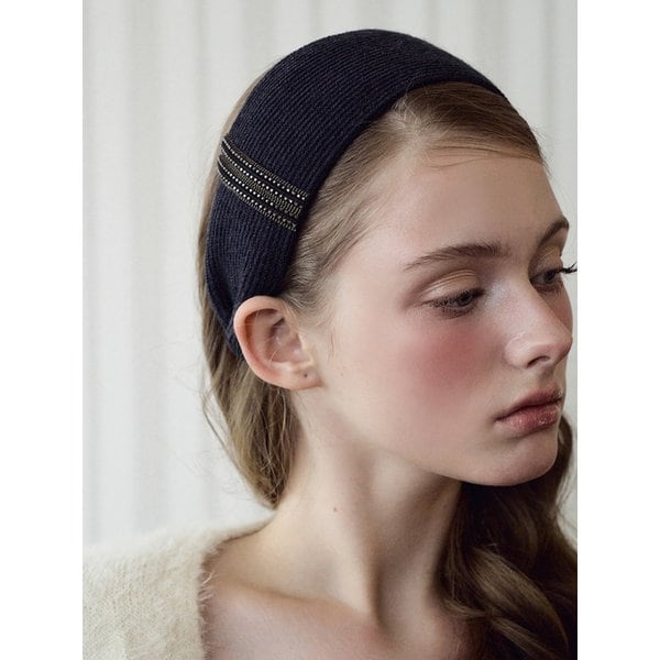 트리플 크리스탈 니트 헤어밴드 LFHB0782