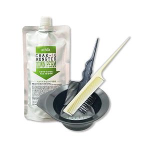 세리 아초아 착10 몬스터 다운펌 300ml + 염색볼+염색붓+꼬리빗