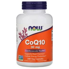 미국직구 NOW Foods 나우푸드 코큐텐 코엔자임 큐텐 30mg CoQ10 240베지캡슐