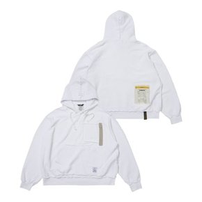 INSIDEOUT OVERSIZED BIO-WASHED HOODIE V2  WHITE