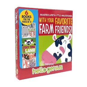 [영어원서] Hello Genius Favorite Farm Friends Box - Paperback, 6종