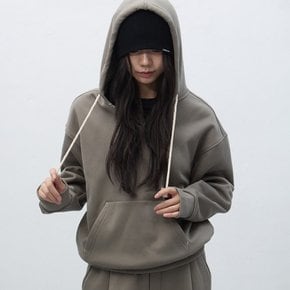 UNISEX 스티치 브이넥 스웻 후드티 [GREY] / SBE4U51013-WOMAN