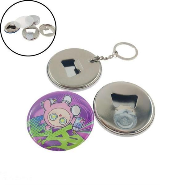 확대된 대표 메탈 원형 병따개 핀버튼 키링 DIY 제작 굿즈 58MM(1)