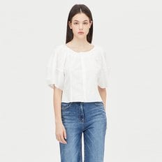 [Online Exclusive] 벌룬 소매 블라우스_SAWS82431WH