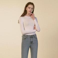 SKINNY R LONG T-SHIRTS_IVORY (S5100608)