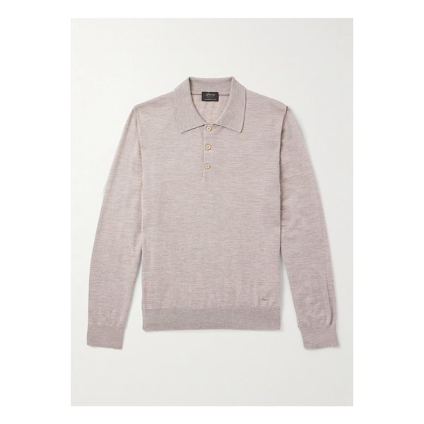 브리오니 캐시미어 실크 혼방 폴로 셔츠 뉴트럴 46376663162851161