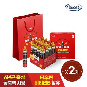 활력홍삼 부스터샷 홍삼앰플 20ml x 16병 2세트쇼핑백증정