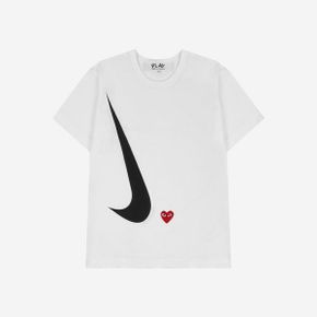 Play COMME DES GARCONS 꼼데가르송 플레이 x NIKE 나이키 티셔츠 화이트 T-Shirt White